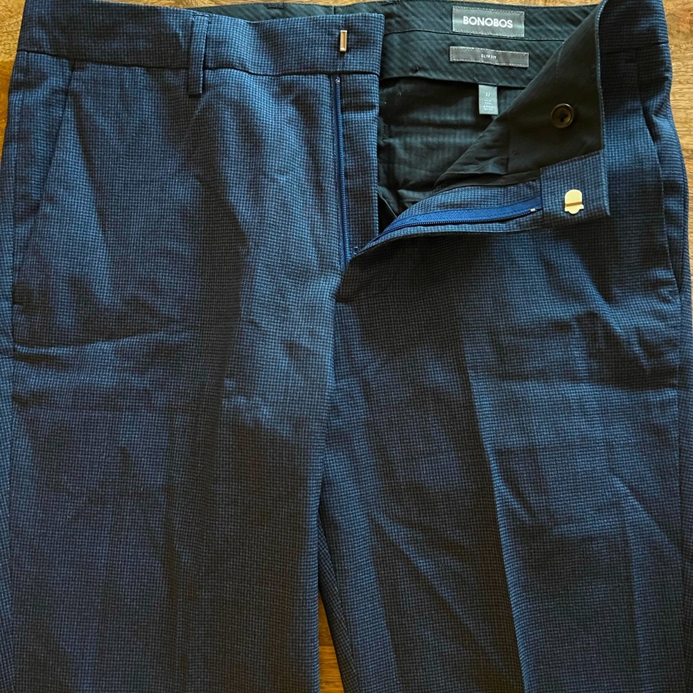 Bonobos size 32 mens blue dress pants